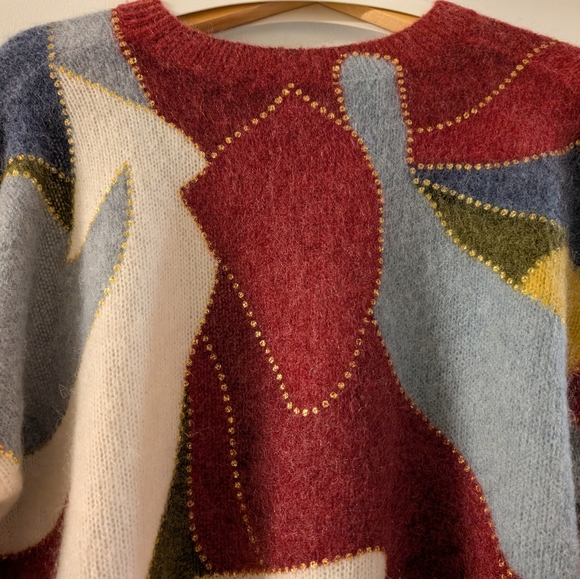 Sezane Hollie Jumper Foliage Print - Size M - Picture 3 of 5